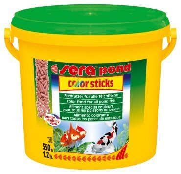 Sera vyfarbovacie krmivo pre zlaté a studenovodné ryby Pond Color Sticks 3,8l NATURE