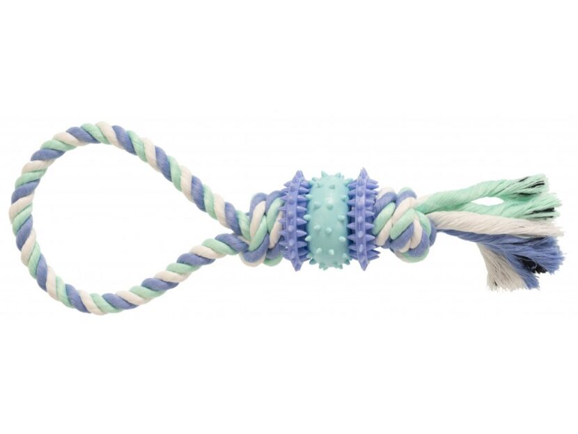 Hračka Gimborn lano bavlna/TPR slučka 30 cm