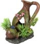 FLAMINGO akvariová dekoracia MOZA PITCHERS+rostlina 11x8x11cm