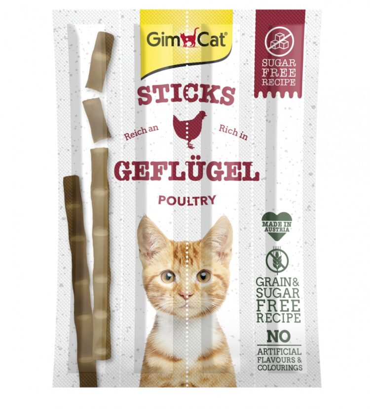 GimCat Sticks hydina + pečeň 4 ks