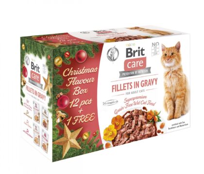 Kapsička Brit Care Vianočné balenie pre mačky 12+1 (BAL.)