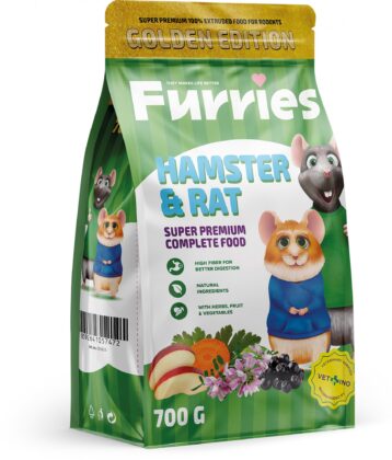 Furries extrudované granule pre škrečka, potkana a myš