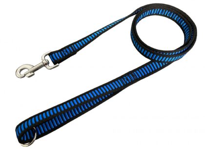 HUHUBAMBOO – Vodítko „Rebrík“ z popruhu (150 cm, modré)