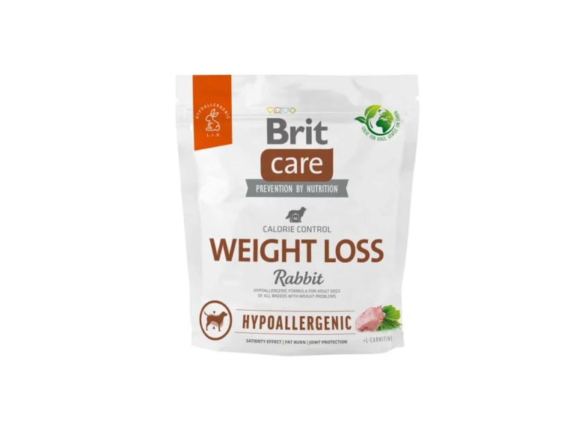 Brit Care Dog Hypoallergenic Weight Loss – rabbit and rice, 1kg