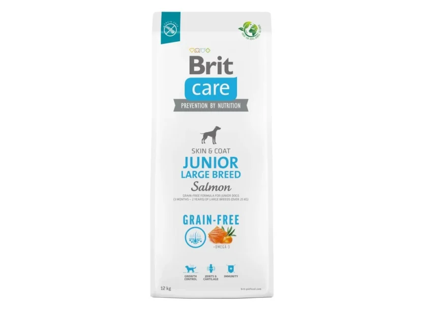 Brit Care Dog Grain-free Junior Large Breed – salmon and potato, 12kg