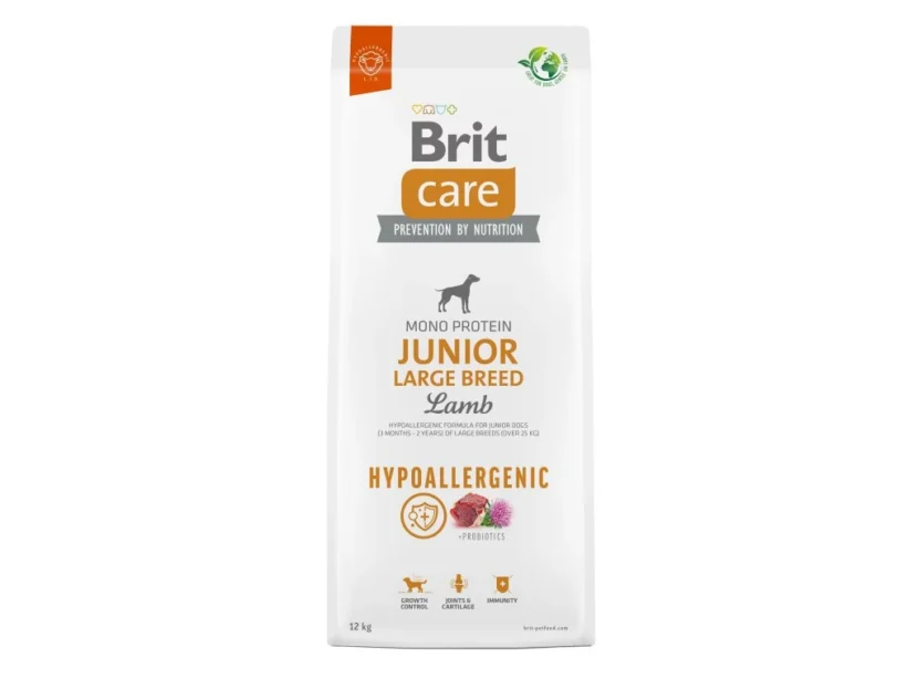 Brit Care Dog Hypoallergenic Junior Large Breed – lamb and rice, 12kg