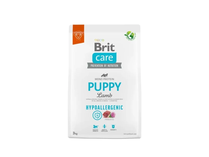 Brit Care Dog Hypoallergenic Puppy – lamb and rice, 3kg