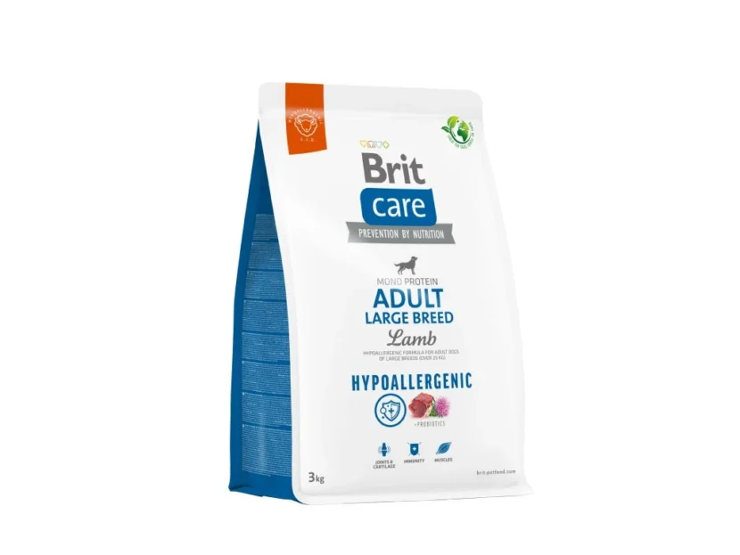 Brit Care Dog Hypoallergenic Adult Large Breed – lamb and rice, 3kg