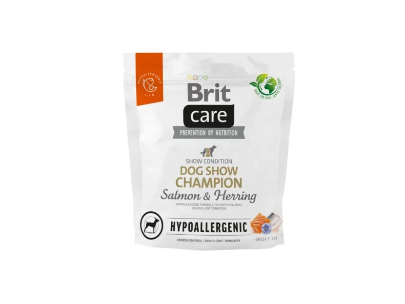 Brit Care Dog Hypoallergenic Dog Show Champion – salmon and herring, 1kg