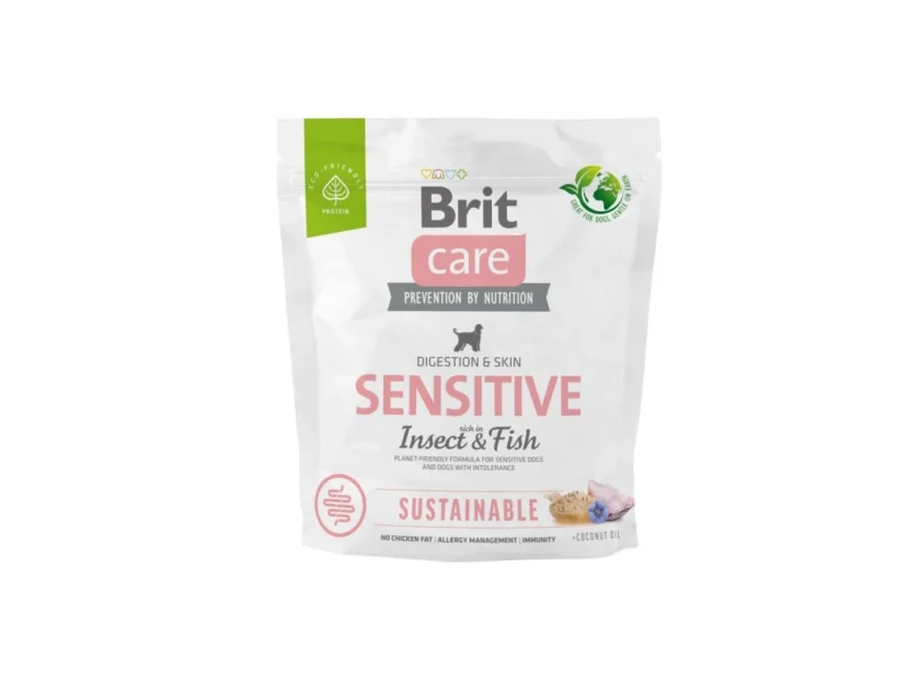 Brit Care Dog Sustainable Sensitive – fish and insect, 1kg