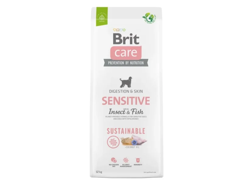 Brit Care Dog Sustainable Sensitive – fish and insect, 12kg