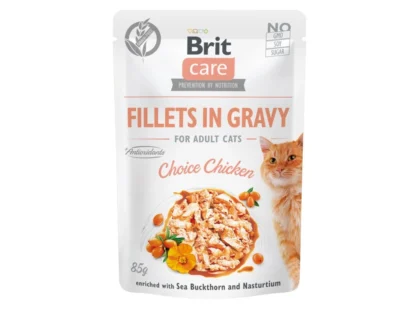 Brit Care Cat Fillets in Gravy Chicken 85 g