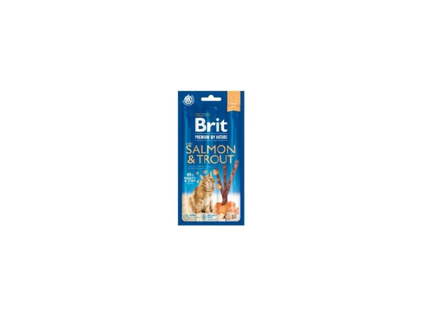 Brit Premium by Nature Cat Sticks with Salmon & Trout (3 sticks)
