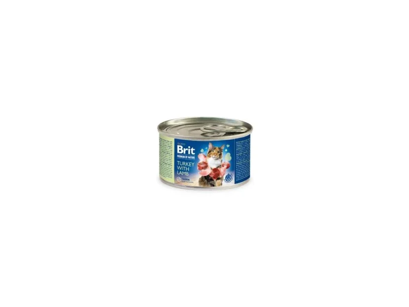 Brit Premium by Nature cat turkey with Lamb 200g