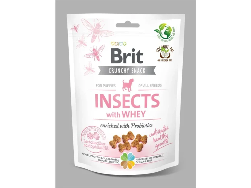 Brit Care Dog Crunchy Cracker s hmyzom, srvátkou a probiotikami 200 g