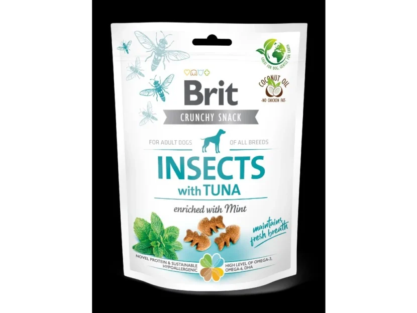 Brit Care Dog Crunchy Cracker s hmyzom, tuniakom a mätou 200 g