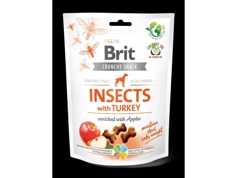 Brit Care Dog Crunchy Cracker s hmyzom, morkou a jablkami 200 g