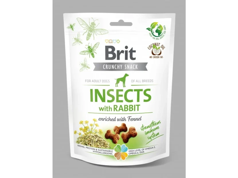 Brit Care Dog Crunchy Cracker s hmyzom, králíkom a fenyklom 200 g