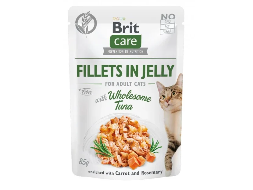 Kapsička Brit Care Cat Fillets in Jelly with Wholesome Tuna 85 g