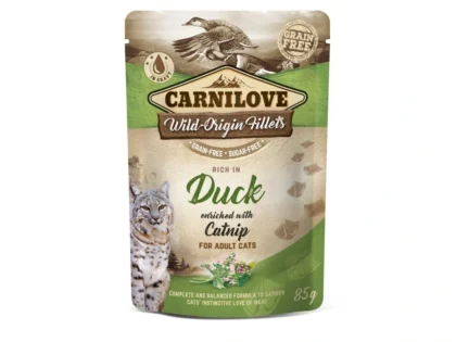 Kapsička Carnilove Cat Pouch Duck with Catnip 85 g
