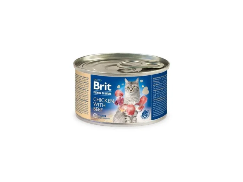 Brit Premium by Nature cat chicken with Beef 200g