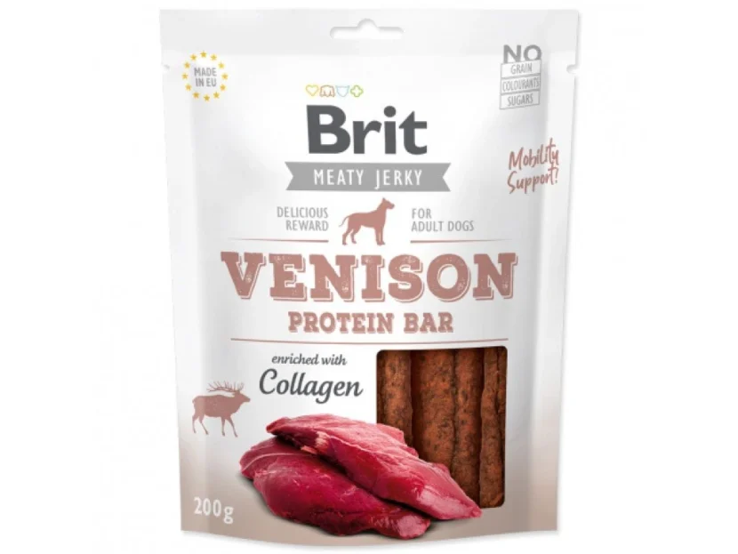 Brit Jerky Venison Protein Bar 200g