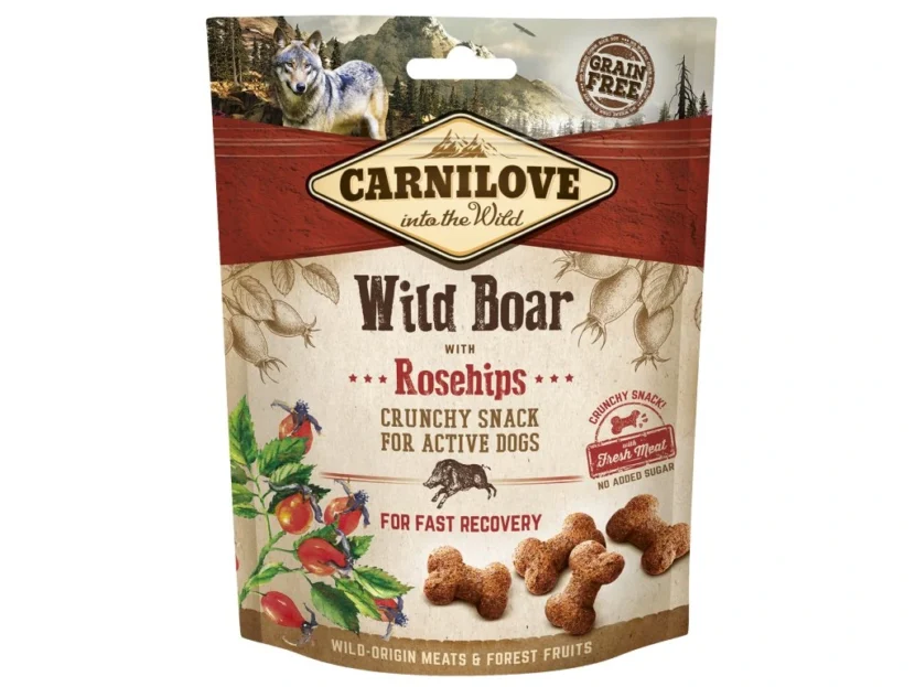 Carnilove Dog Crunchy Snack Wild Boar,Rosehips,meat 200g