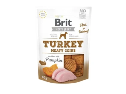 Brit Jerky Turkey Meaty Coins 80g