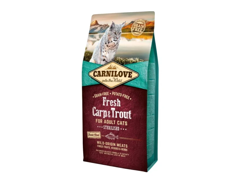 Carnilove Cat Fresh Carp & Trout Sterilized 6kg