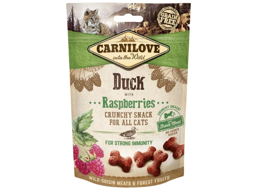 Carnilove Cat Crunchy Snack Duck,Raspberries,meat 50 g