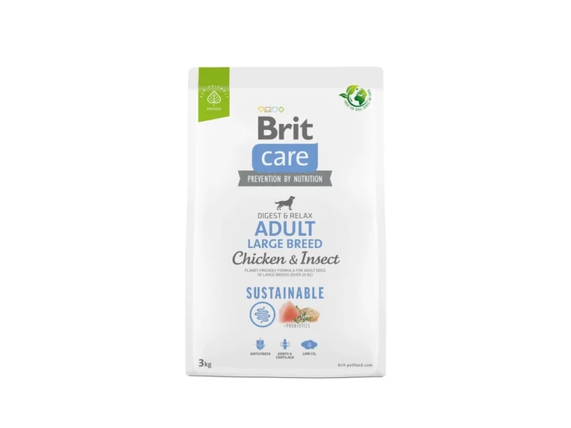 Brit Care Dog Sustainable Adult Large Breed – chicken and insect, 3kg