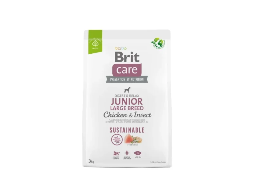 Brit Care Dog Sustainable Junior Large Breed – chicken and insect, 3kg