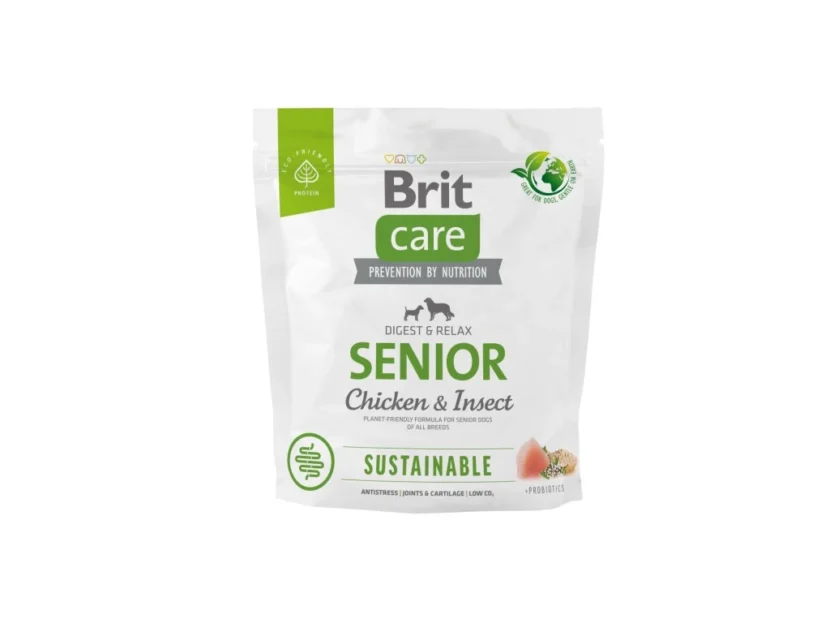 Brit Care Dog Sustainable Senior – chicken and insect, 1kg