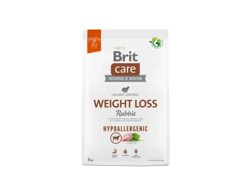 Brit Care Dog Hypoallergenic Weight Loss – rabbit and rice, 3kg