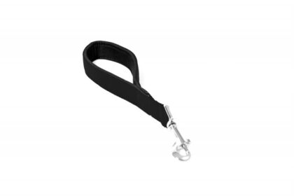 Vodítko DUVO+ Nylon Krátke čierne dvojité 30 cm/ 25 mm