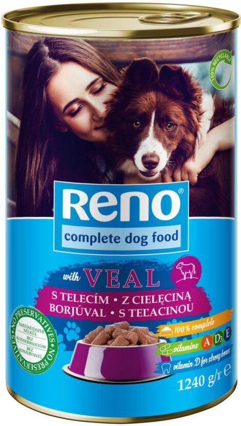 RENO Dog teľacie, kúsky 1240 g