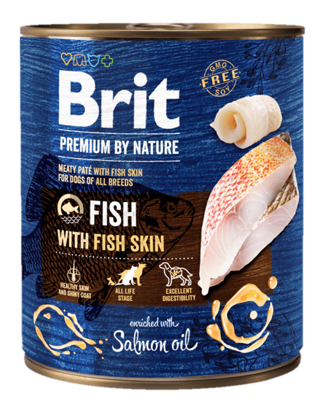 Konzerva Brit Premium by Nature Fish with Fish Skin 800 g