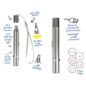 Hračka DUVO + laser 7v1 pre mačky strieborný 11,5×1,5×1,5cm