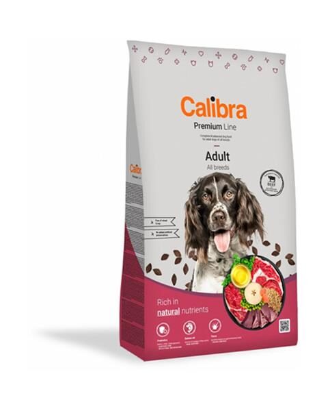 Calibra Premium Line Dog Adult Beef NEW 12 kg