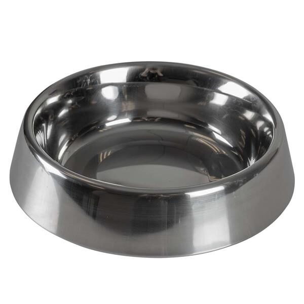 Miska DUVO+ Glossy strieborná lesklá proti mravcom S – 470 ml, priemer 17 cm